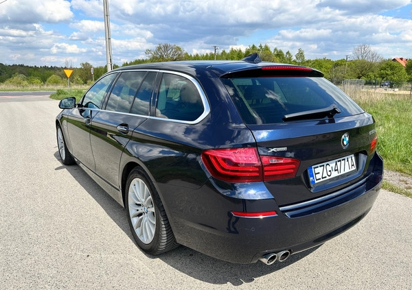 BMW Seria 5 cena 76999 przebieg: 278888, rok produkcji 2016 z Zgierz małe 254